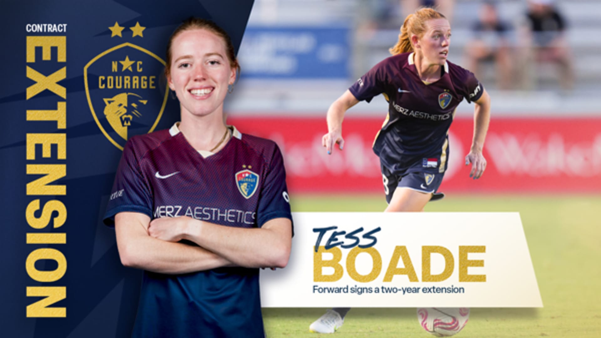 Courage sign forward Tess Boade through 2025 | News - NC Courage